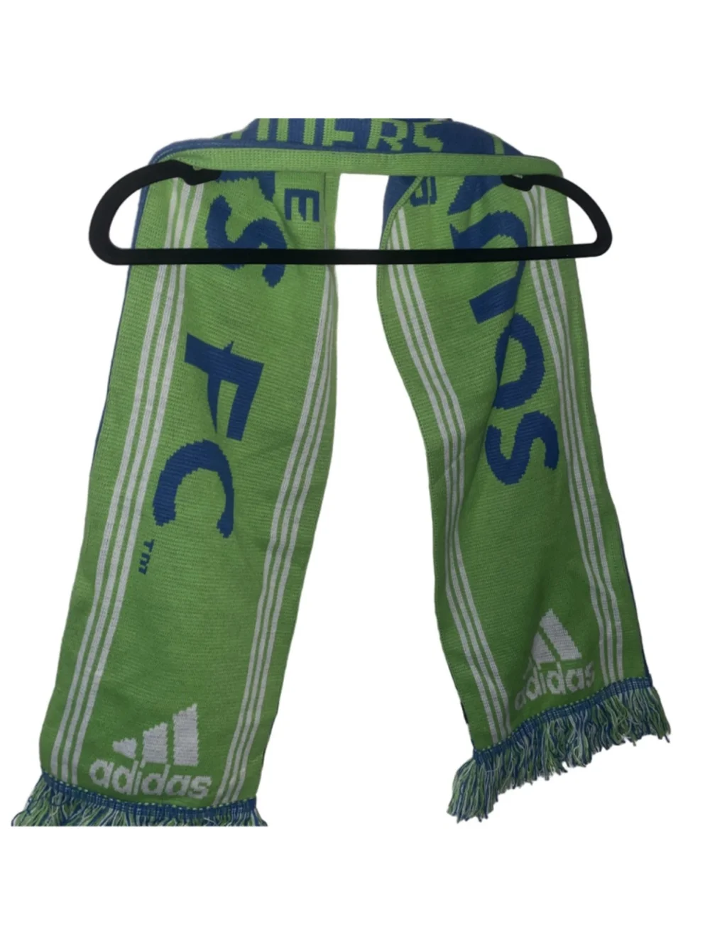 Adidas Seattle Sounders Football Club Blue Green Scarf